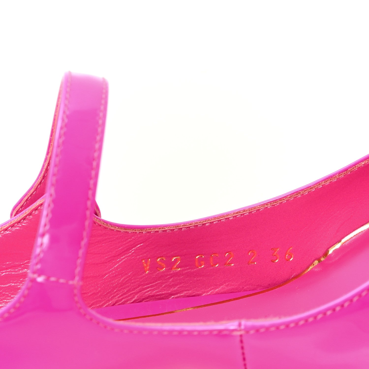 Valentino Garavani Patent Roman Stud Ankle Strap 50mm Pumps 36 Pink PP 9 of 10
