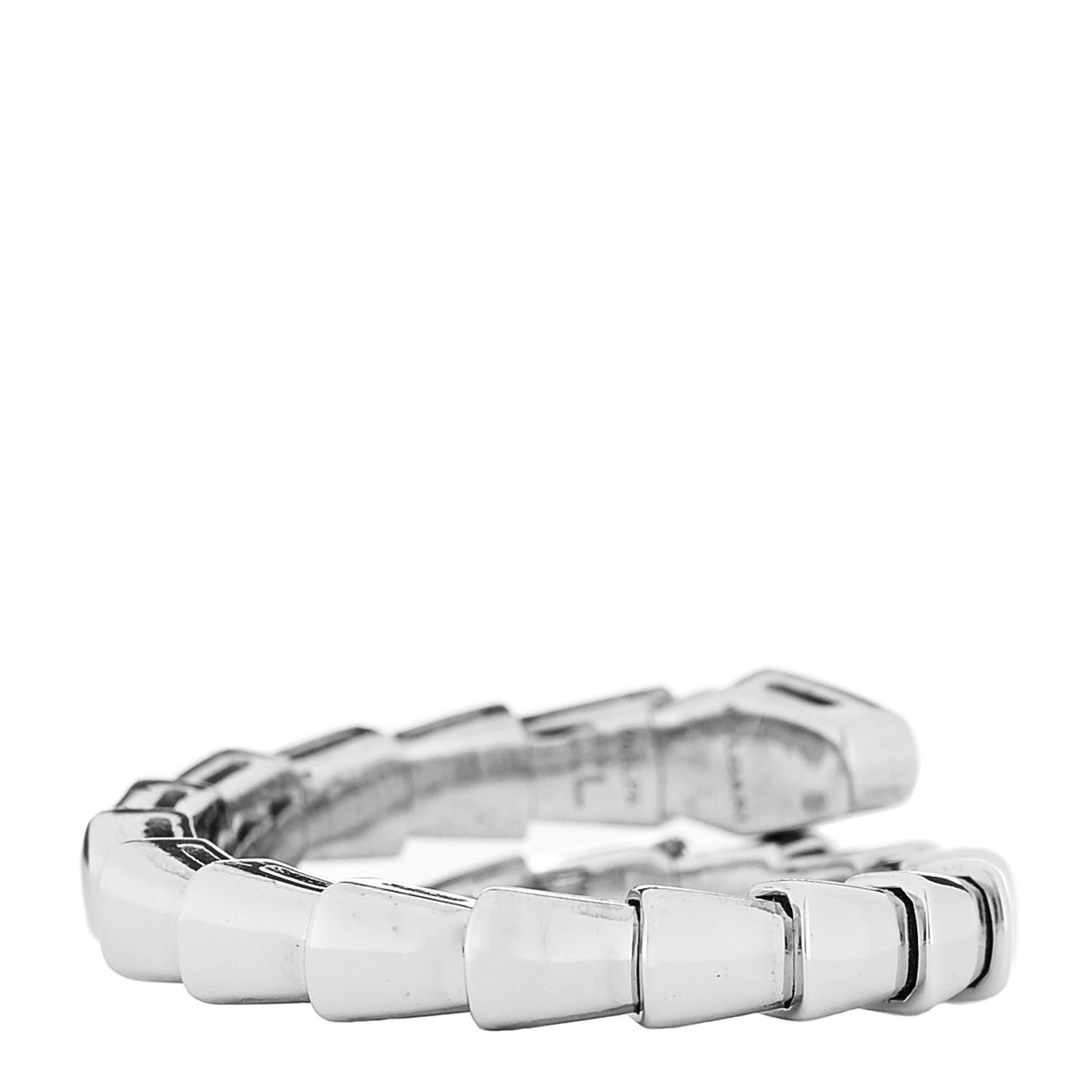 18K White Gold Serpenti Viper Ring XL