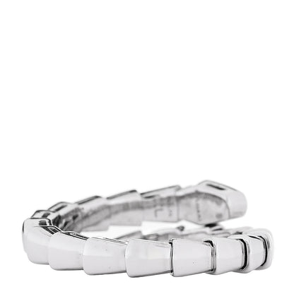 Bulgari 18K White Gold Serpenti Viper Ring XL 3 of 5
