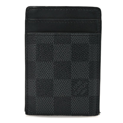 Louis Vuitton Damier Graphite Pince Card Holder Bill Clip 1 of 10