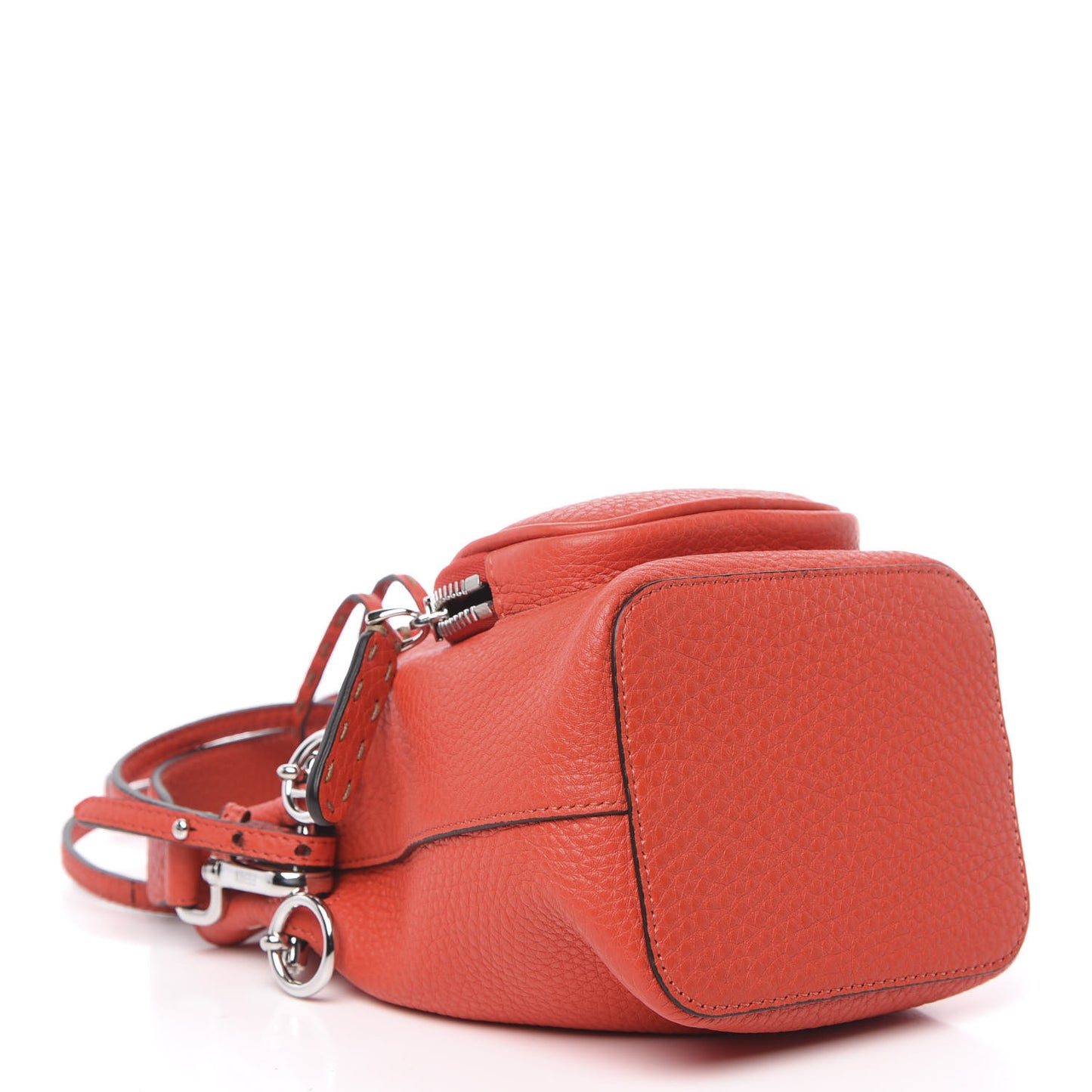 Cuoio Romano F is Fendi Mini Mon Tresor Pocket Bucket Bag Papavero