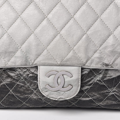 Chanel Vinyl Quilted Jumbo Melrose Degrade Flap Black 11 of 15