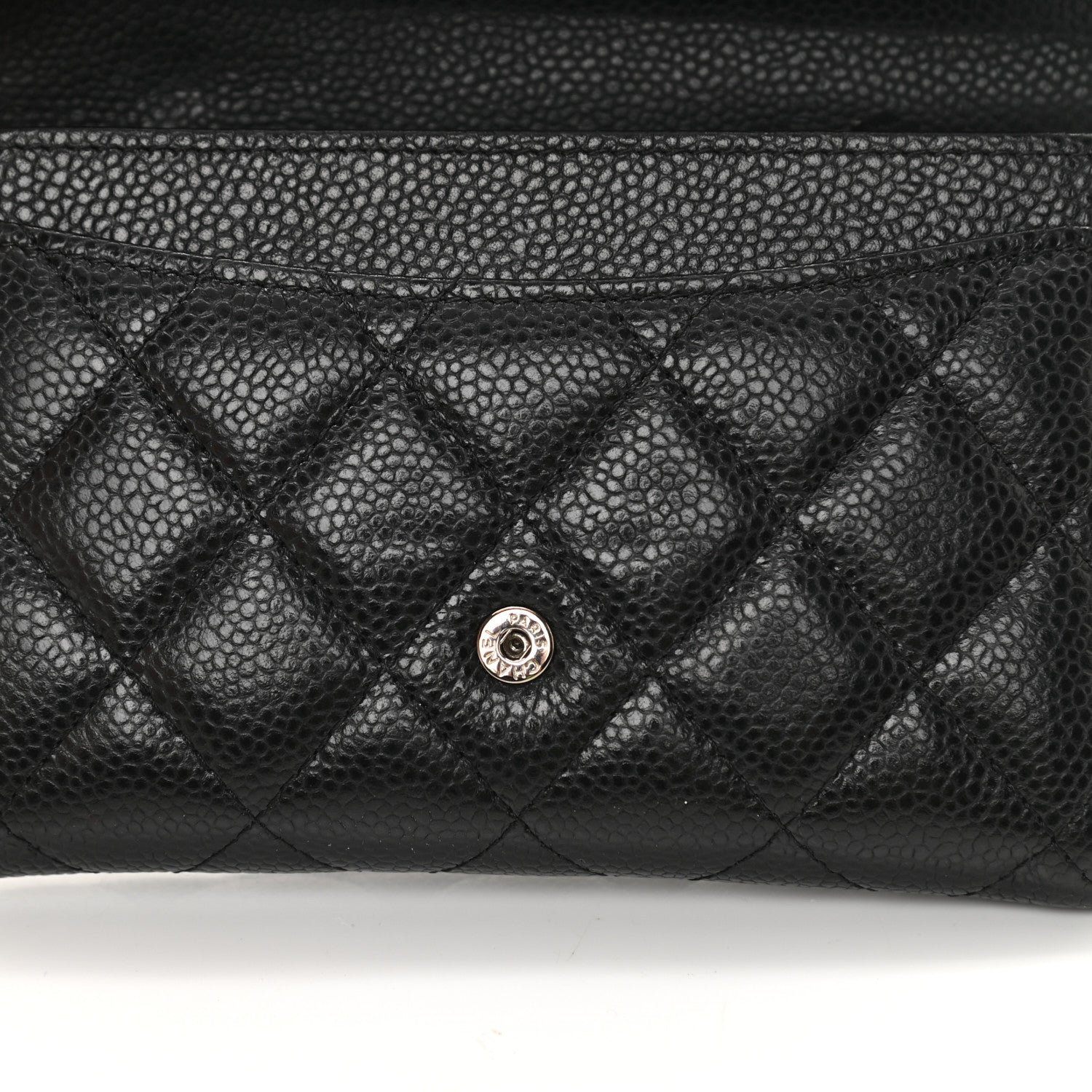Chanel Caviar Quilted Small Flap Wallet Black 10 of 10