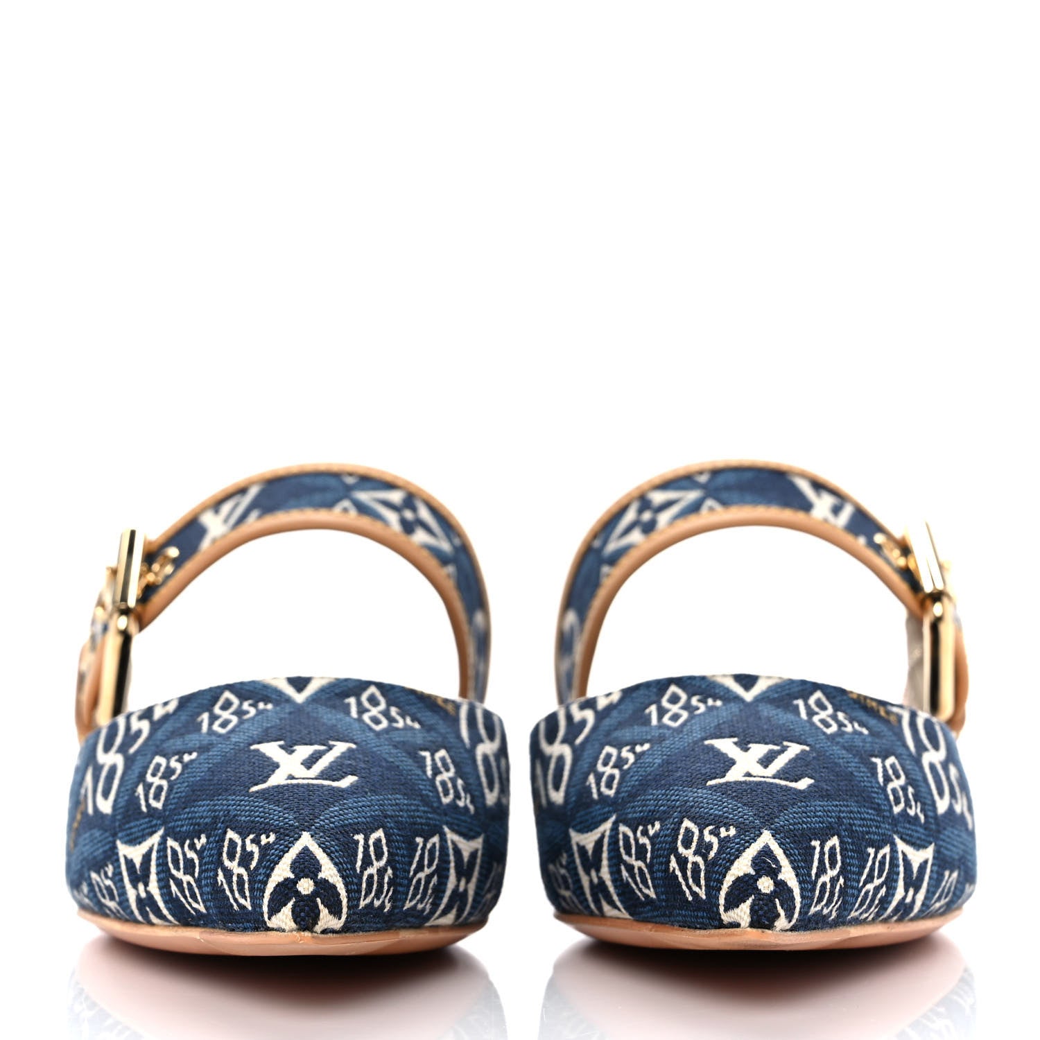 Louis Vuitton Since 1854 Sofia Flat Mule 36 Blue 2 of 9