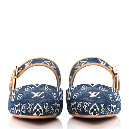 Louis Vuitton Since 1854 Sofia Flat Mule 36 Blue 2 of 9