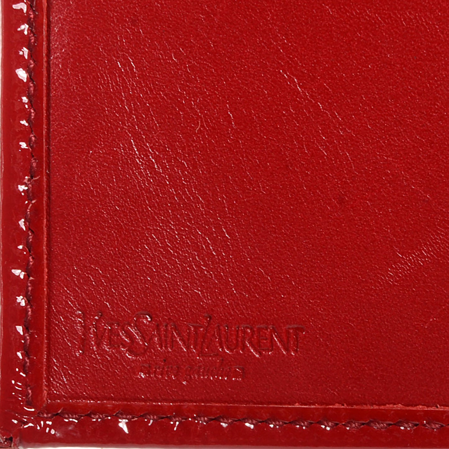 Patent Belle de Jour French Wallet Red