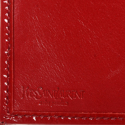 Saint Laurent Patent Belle de Jour French Wallet Red 6 of 7