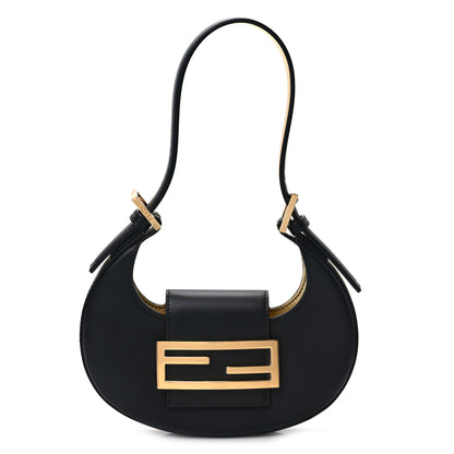 Fendi Vitello King Mini Cookie Hobo Bag Black 1 of 8