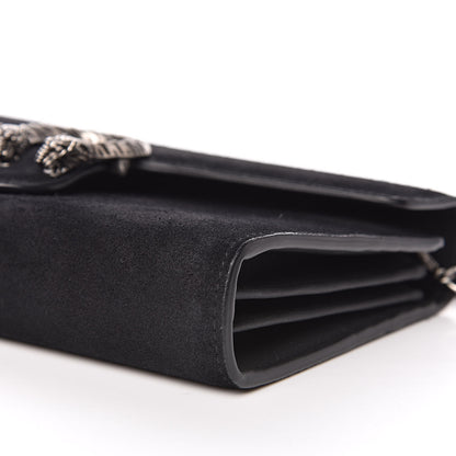 Gucci Suede Mini Dionysus Chain Wallet Black 9 of 13