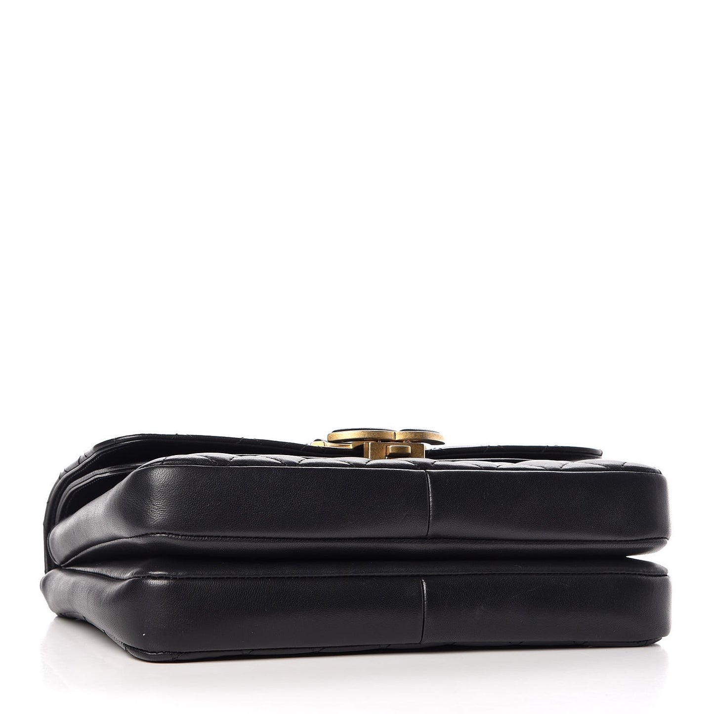 Lambskin Quilted Large CC Chic Flap Black