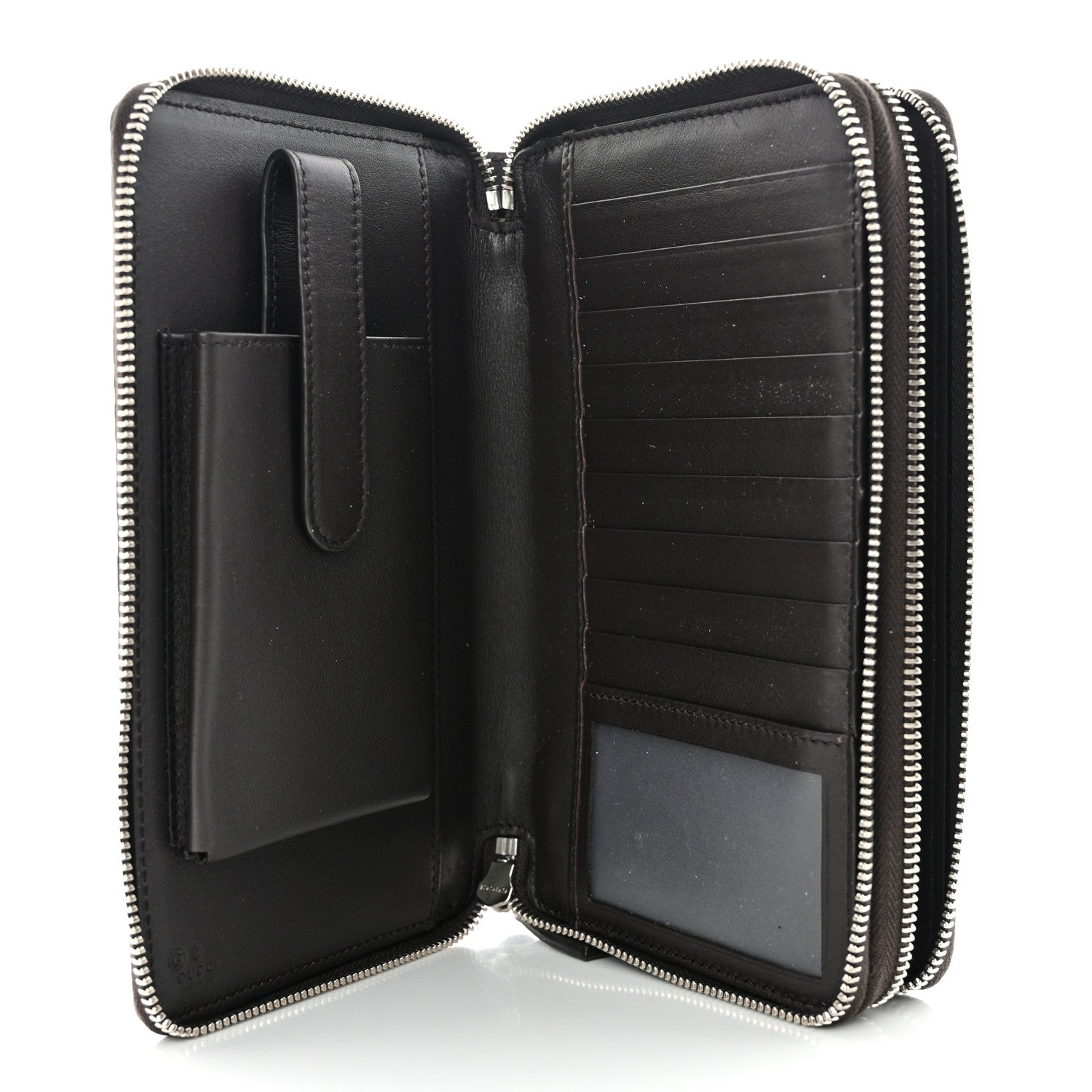Gucci Microguccissima Zip Around Top Handle Travel Wallet Testa di Moro 5 of 10