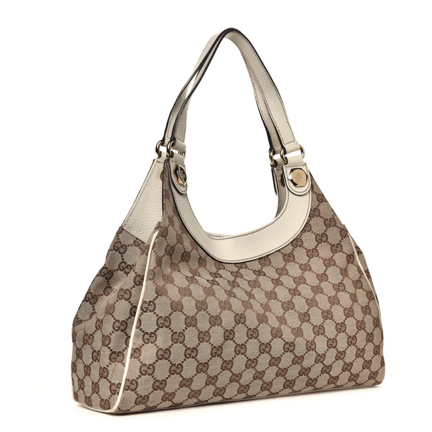 Monogram Medium Charmy Shoulder Bag Off White