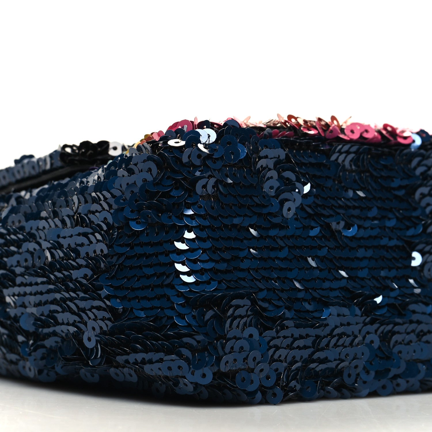 Chanel Sequin Medium Single Flap Blue Black Multicolor 9 of 11