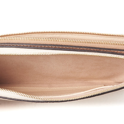 Louis Vuitton Empreinte Double Zip Pochette Beige Rose Creme 7 of 9