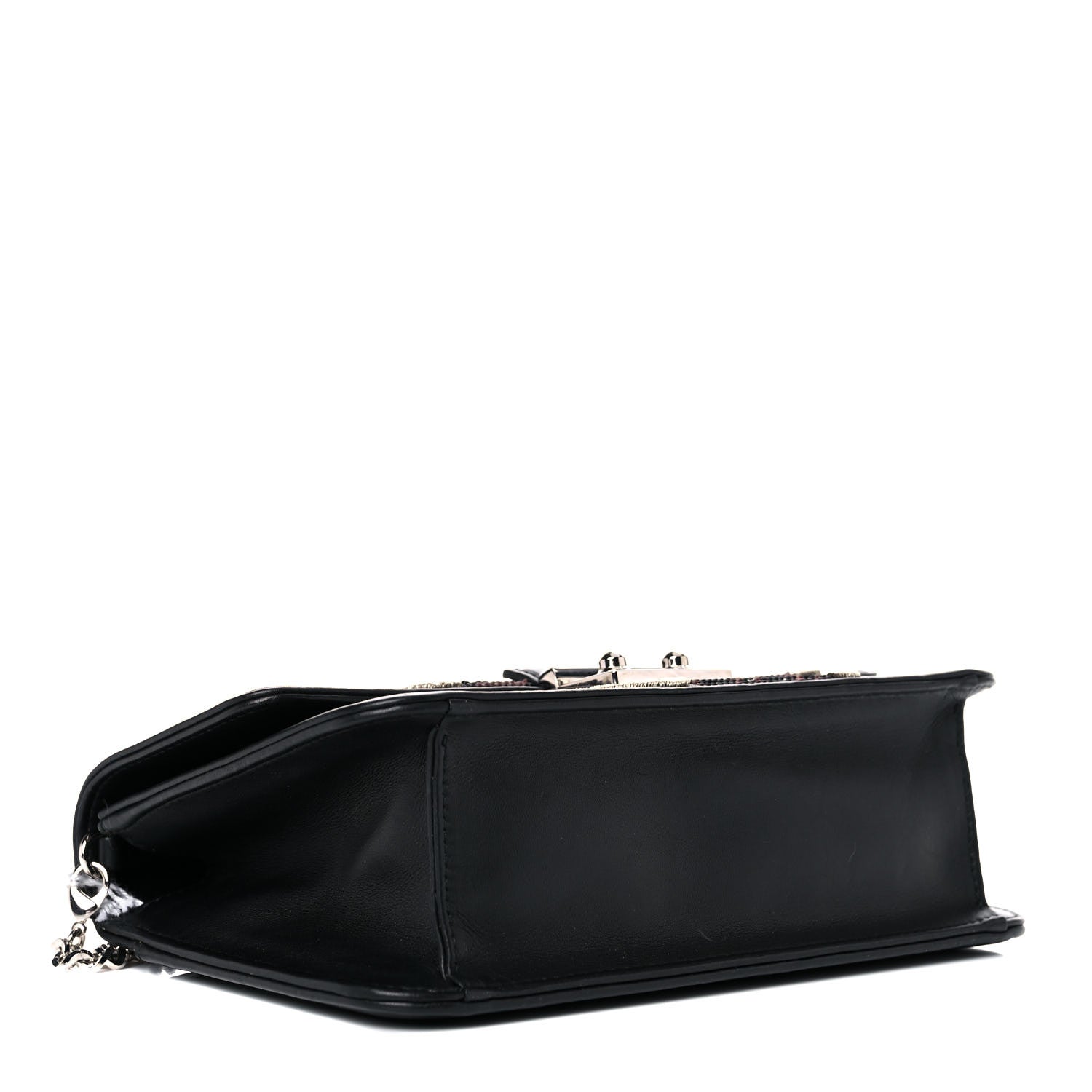 Christian Dior Lambskin Sequin Embroidered Miss Dior Promenade Flap Bag Black 4 of 12