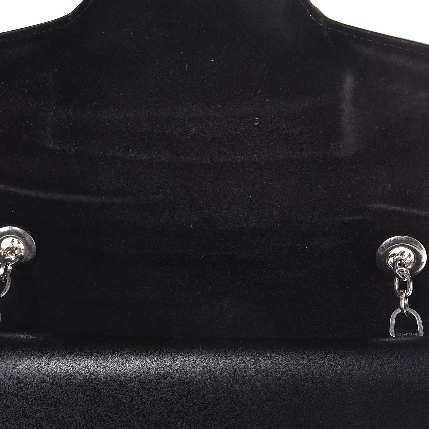 Calfskin Heroine Chain Satchel Black