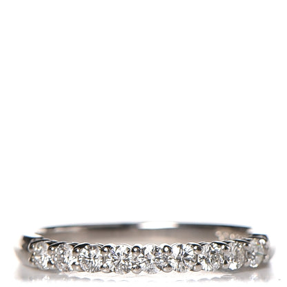 Tiffany Platinum Diamond 2.2mm Embrace Half Circle Band Ring 52 6 1 of 5