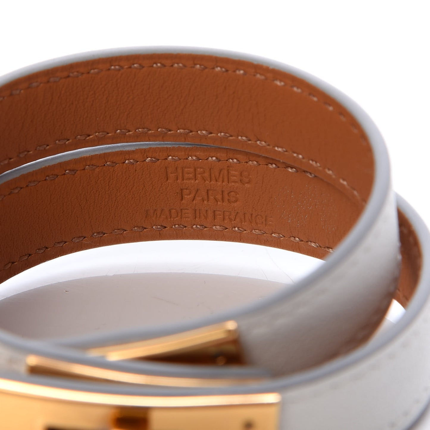 Swift Kelly Double Tour Bracelet T2 White