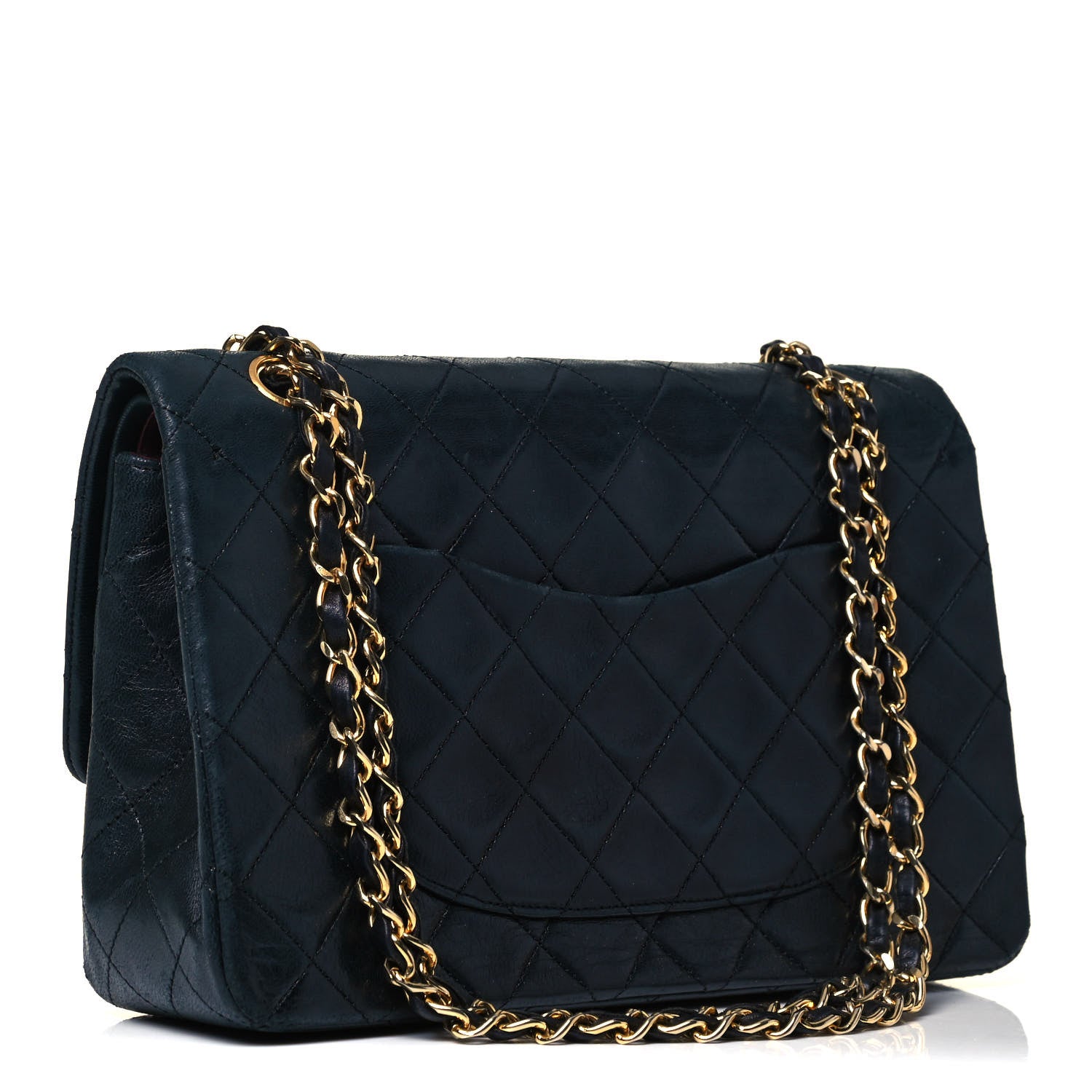 Chanel Lambskin Quilted Small Double Flap Navy 2 of 10