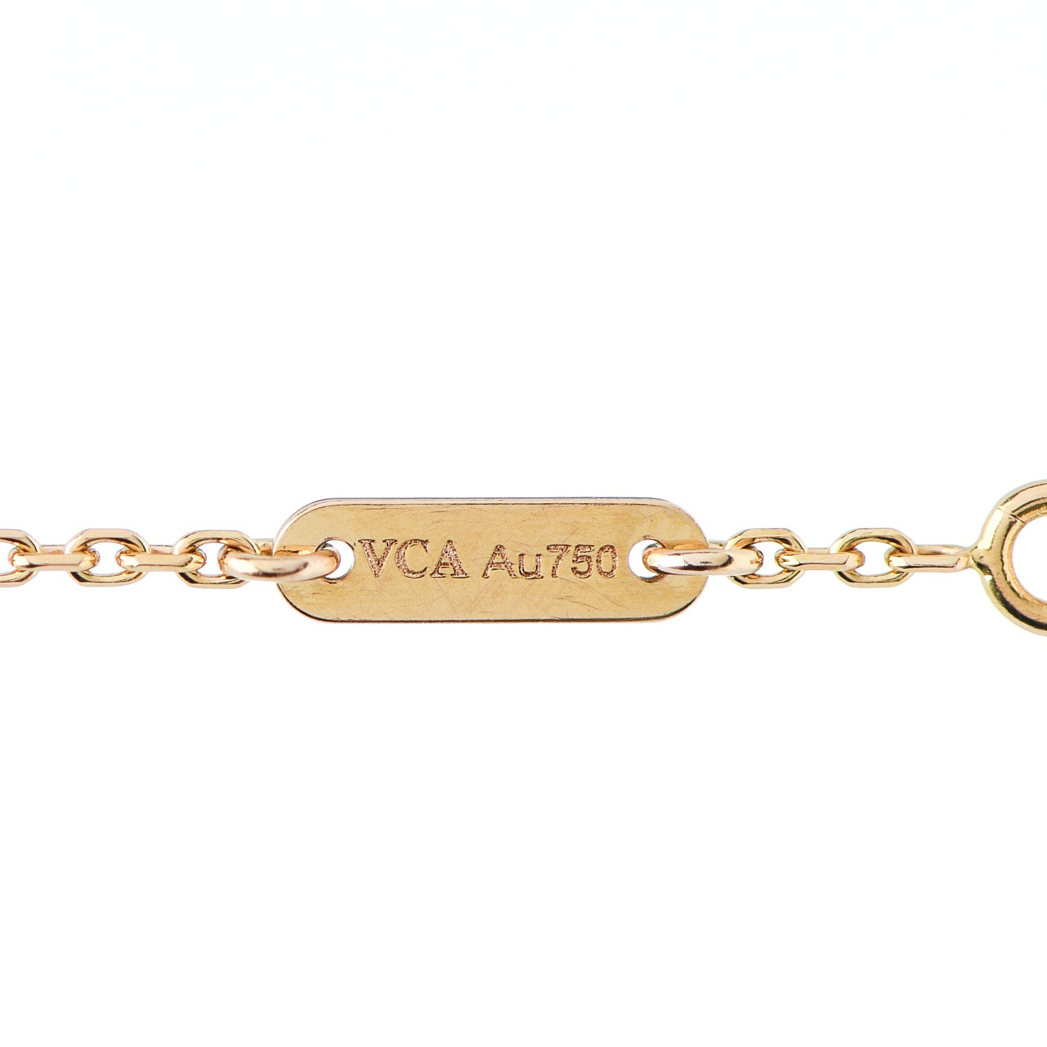 Van Cleef & Arpels 18K Rose Gold Carnelian Sweet Alhambra Bracelet 4 of 4