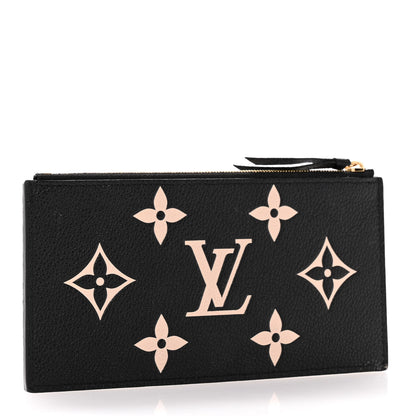 Louis Vuitton Empreinte Monogram Giant Crafty Pochette Felicie Zippered Insert Black 3 of 9