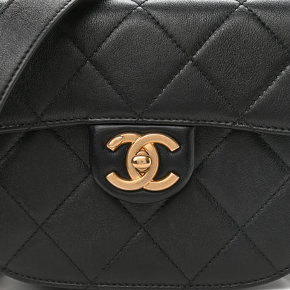 Chanel Calfskin Quilted Moon Messenger Black 8 of 11
