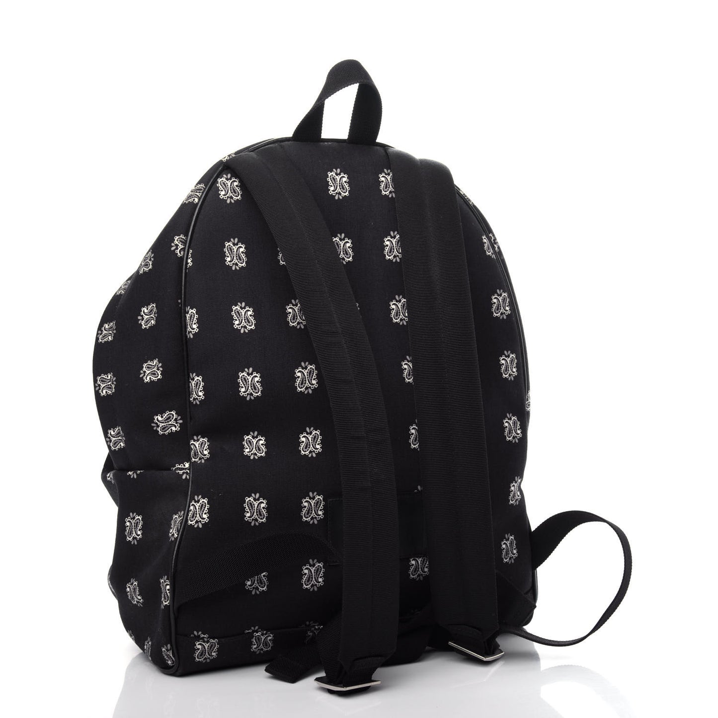 Canvas Bandana Print City Backpack Black