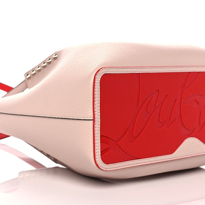 Christian Louboutin Calfskin Spiked Small Cabarock Shopper Tote Pink 9 of 10