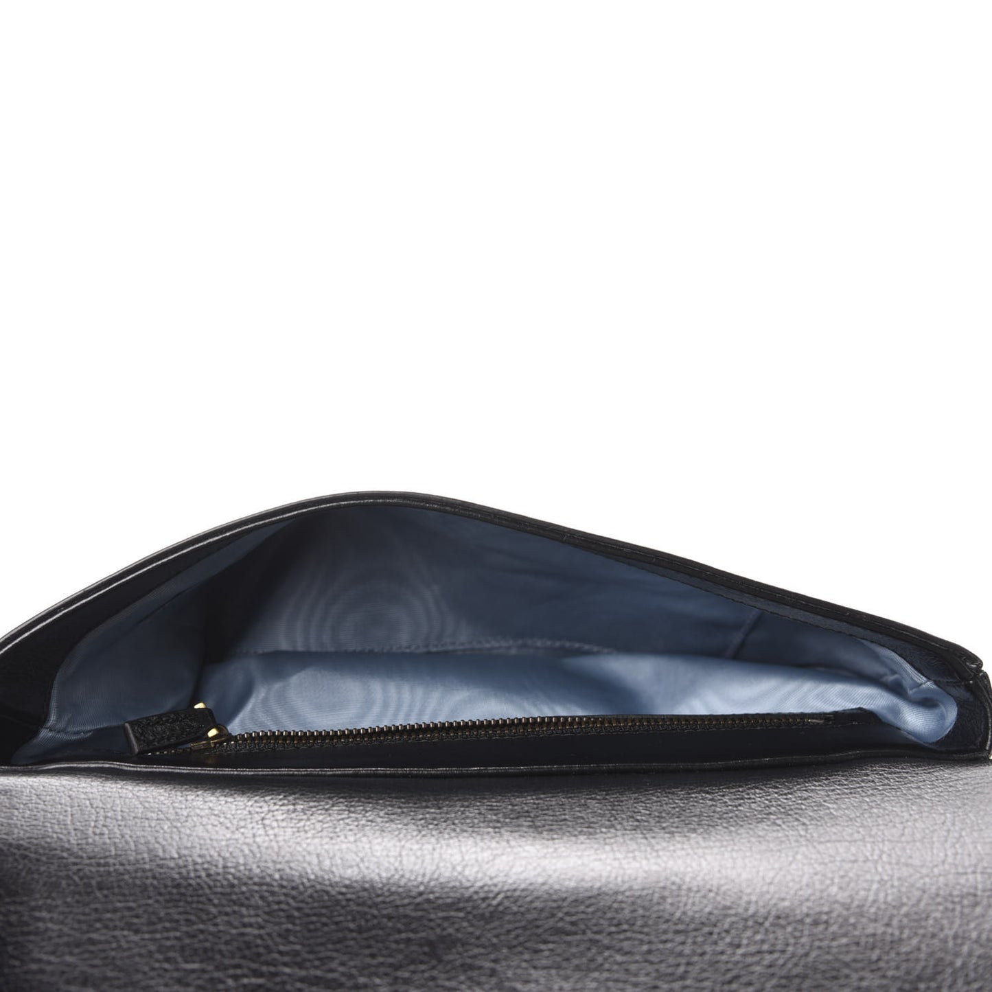 Calfskin Diagonal GG Medium Thiara Double Envelope Shoulder Bag Black White