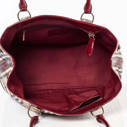 Burberry House Check Tote Red 10 of 11