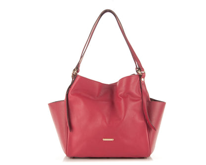 Burberry Calfskin Small Canterbury Tote Dark Pink 1 of 13