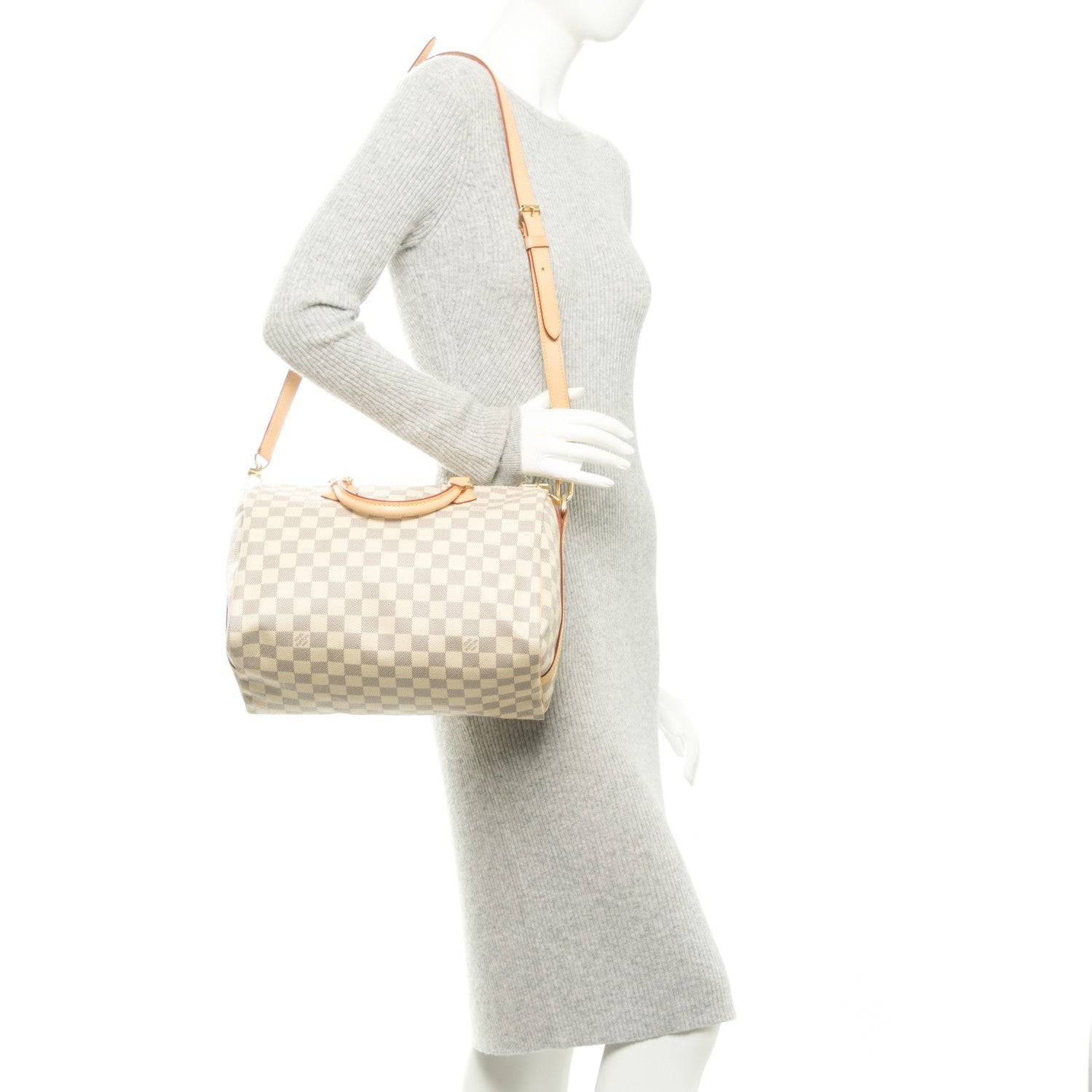 Louis Vuitton Damier Azur Speedy Bandouliere 30 2 of 8