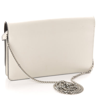 Fendi Vitello Century Lucido Nappa Flowerland Studded Tube Wallet On Chain White Ice Multicolor 3 of 11