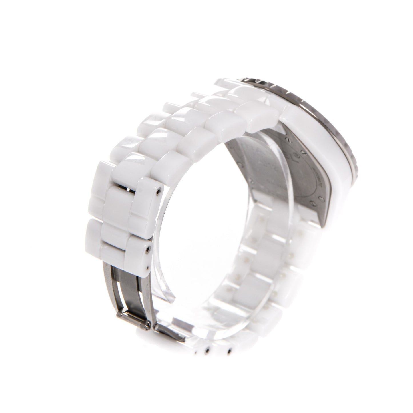 Stainless Steel Ceramic Diamond 38mm J12 Automatic Watch White