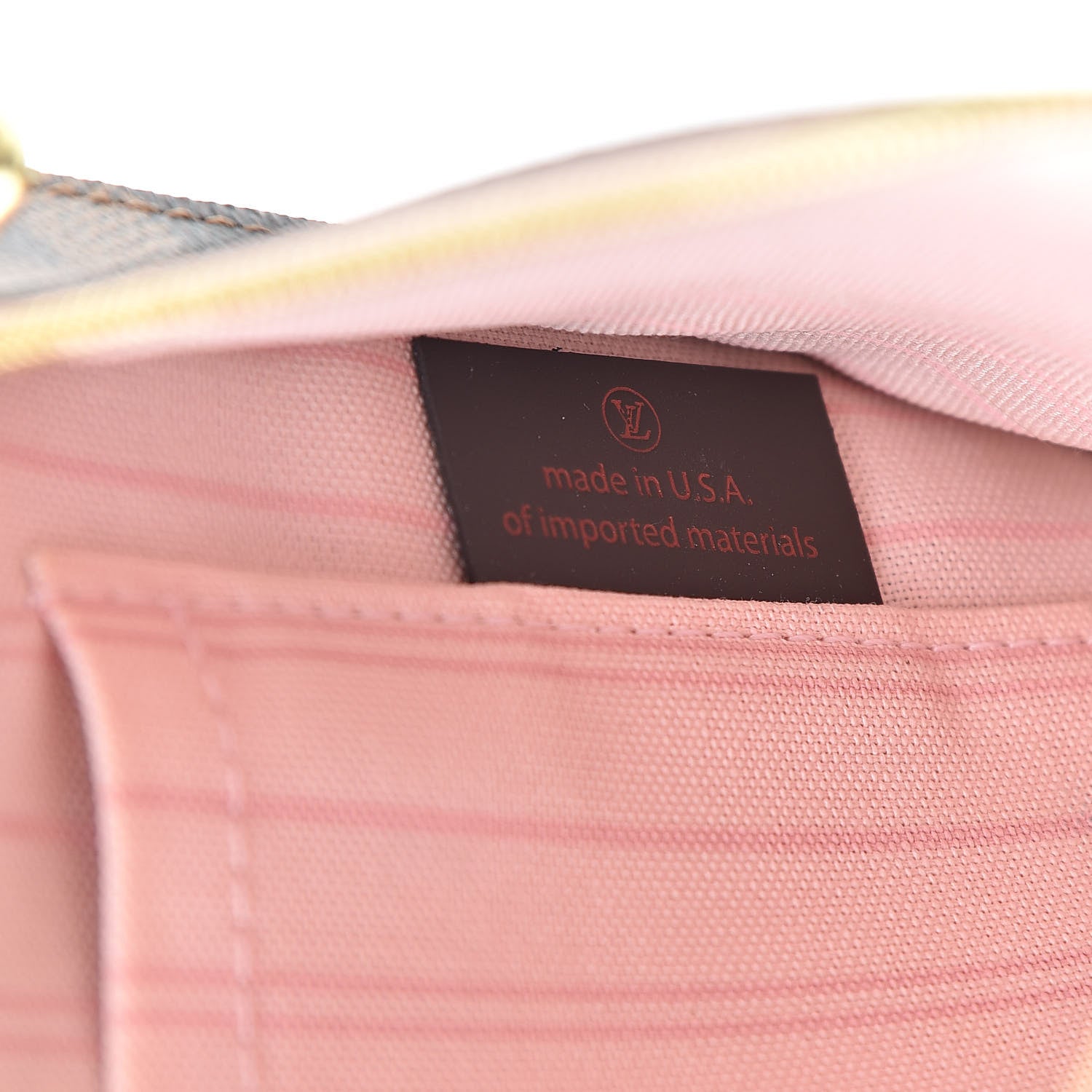 Louis Vuitton Damier Ebene Neverfull MM GM Pochette Rose Ballerine 7 of 9