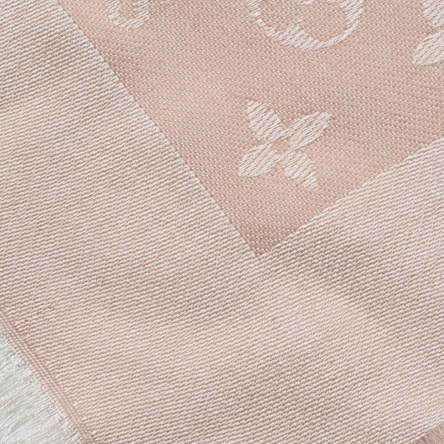 Louis Vuitton Silk Wool Monogram Denim Shawl Rose 4 of 5