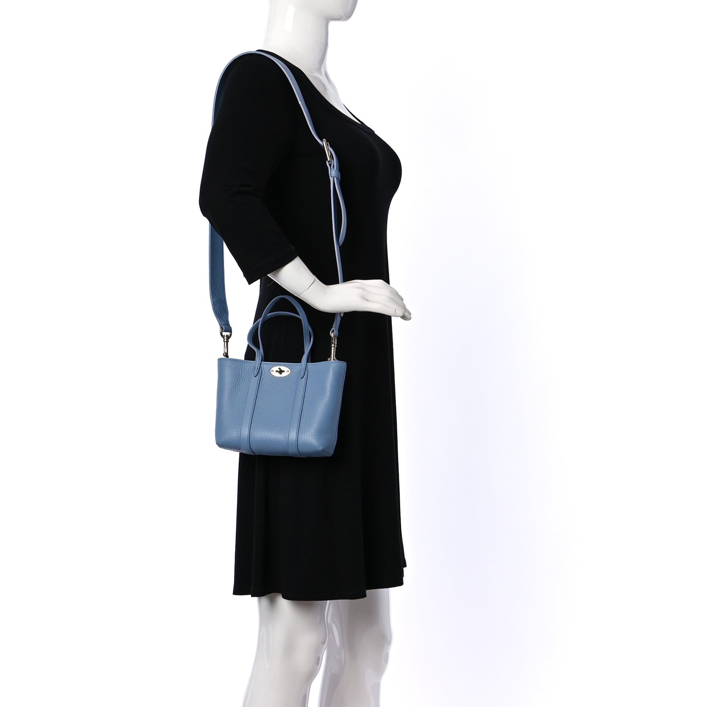 Heavy Grain Mini Bayswater Tote Pale Slate