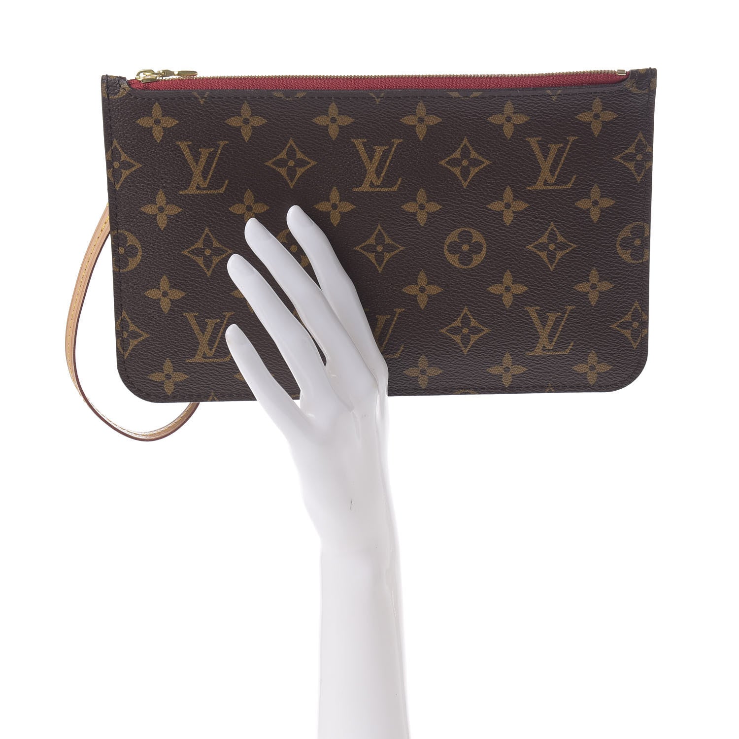 Louis Vuitton Monogram Neverfull MM GM Pochette Cherry 2 of 8