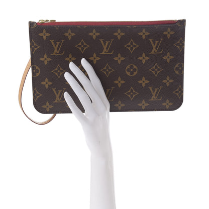 Louis Vuitton Monogram Neverfull MM GM Pochette Cherry 2 of 8