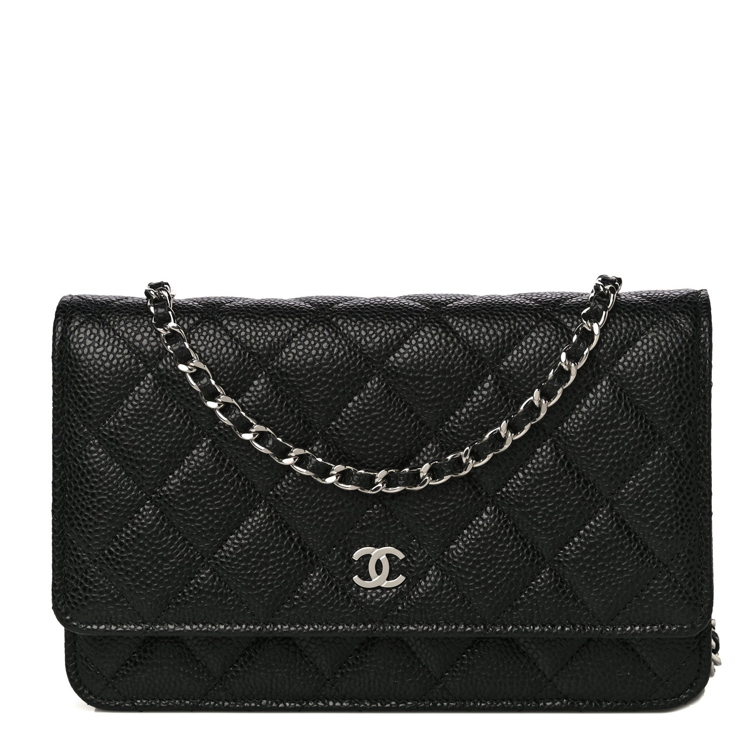 Chanel Caviar Quilted Wallet On Chain WOC Black 1 of 11