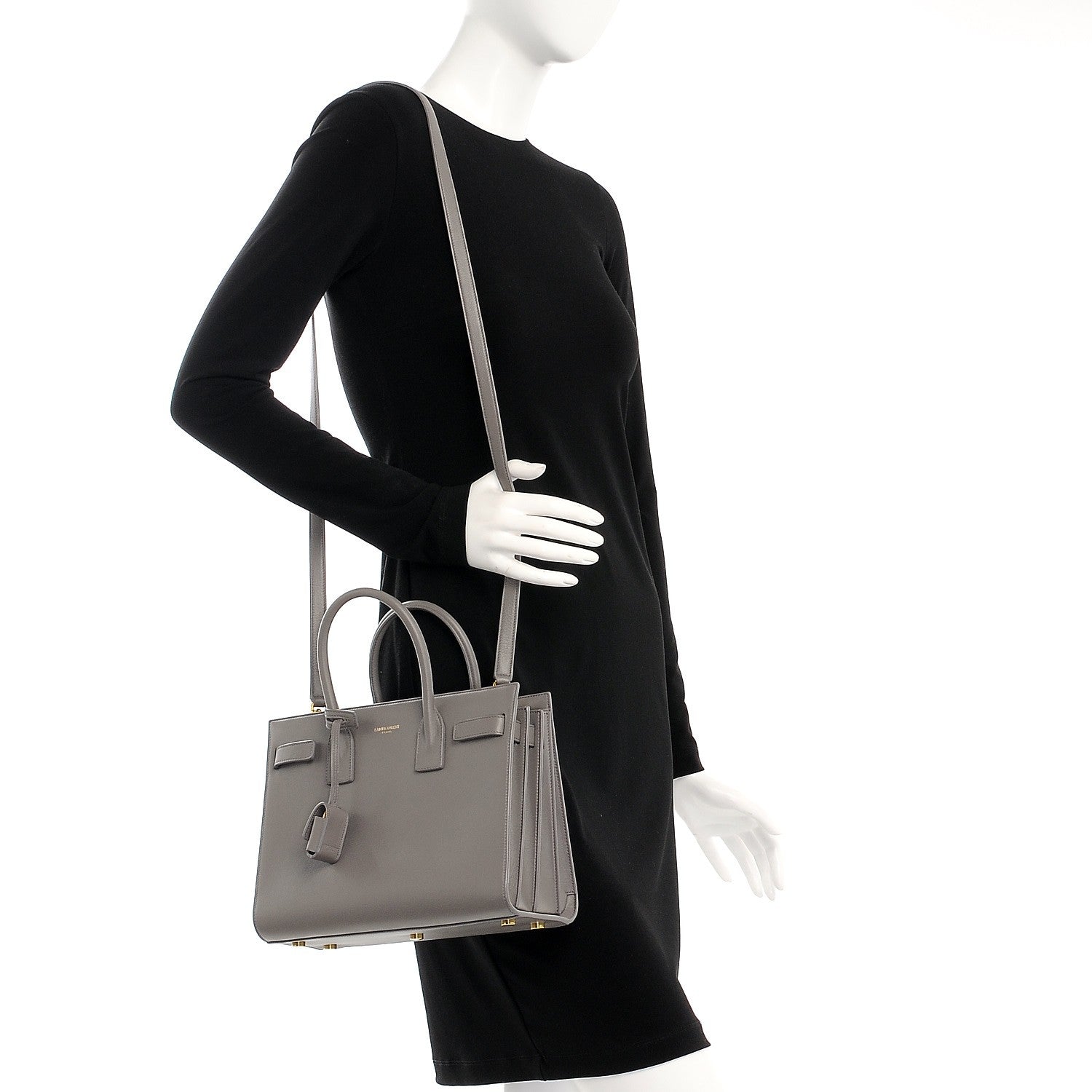 Saint Laurent Calfskin Baby Sac De Jour Fog 3 of 9