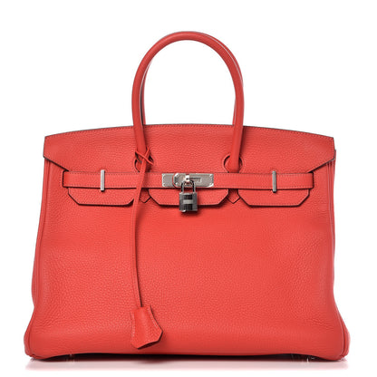 Hermes Togo Birkin 35 Rouge Pivoine 1 of 36