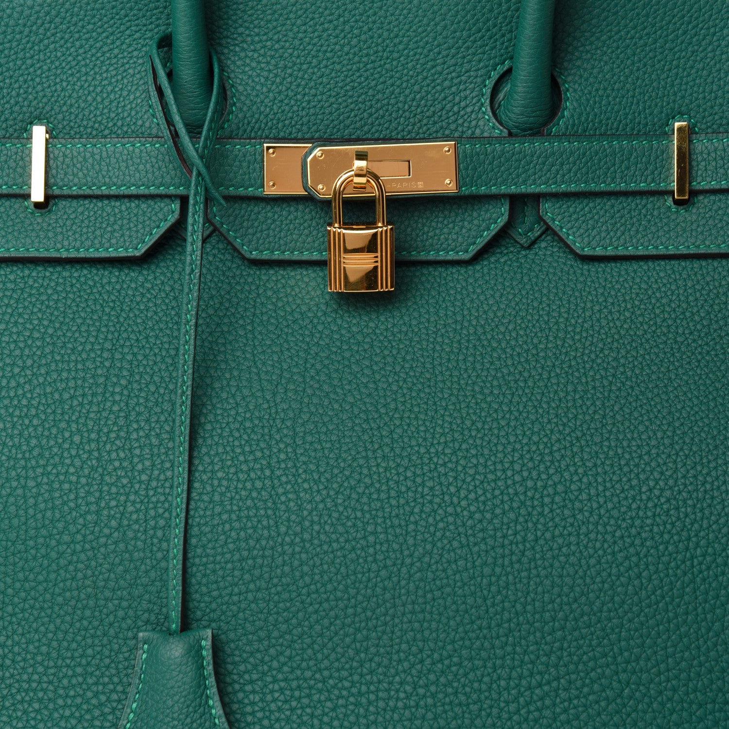 Hermes Togo Birkin 35 Malachite 10 of 10