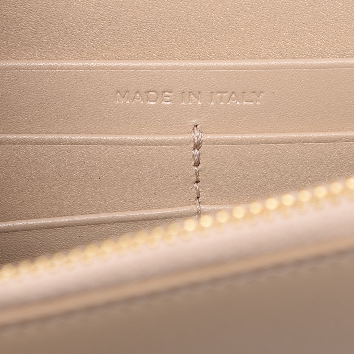 Smooth Calfskin Classic Monogram Kate Tassel Chain Wallet Nude Powder