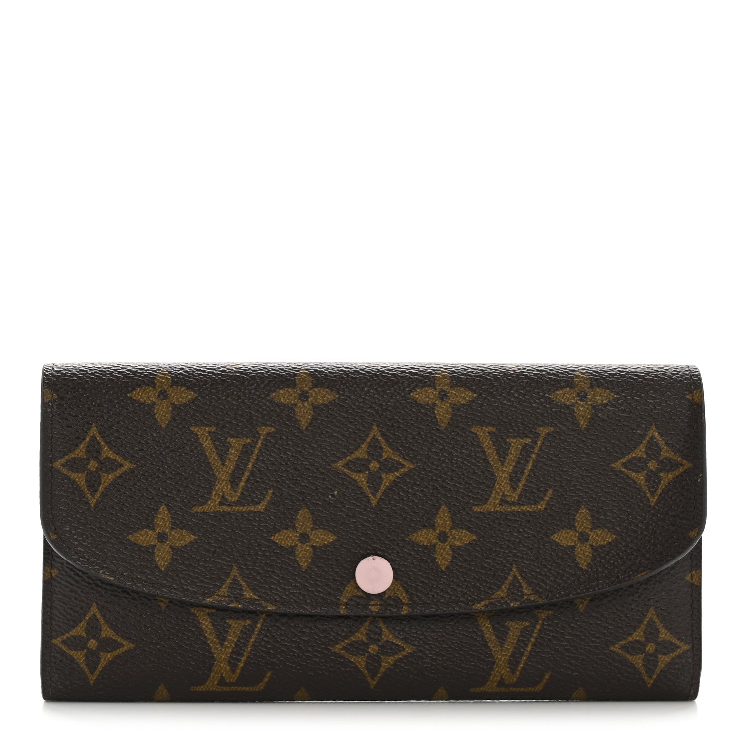 Louis Vuitton Monogram Emilie Wallet Rose Ballerine 1 of 11