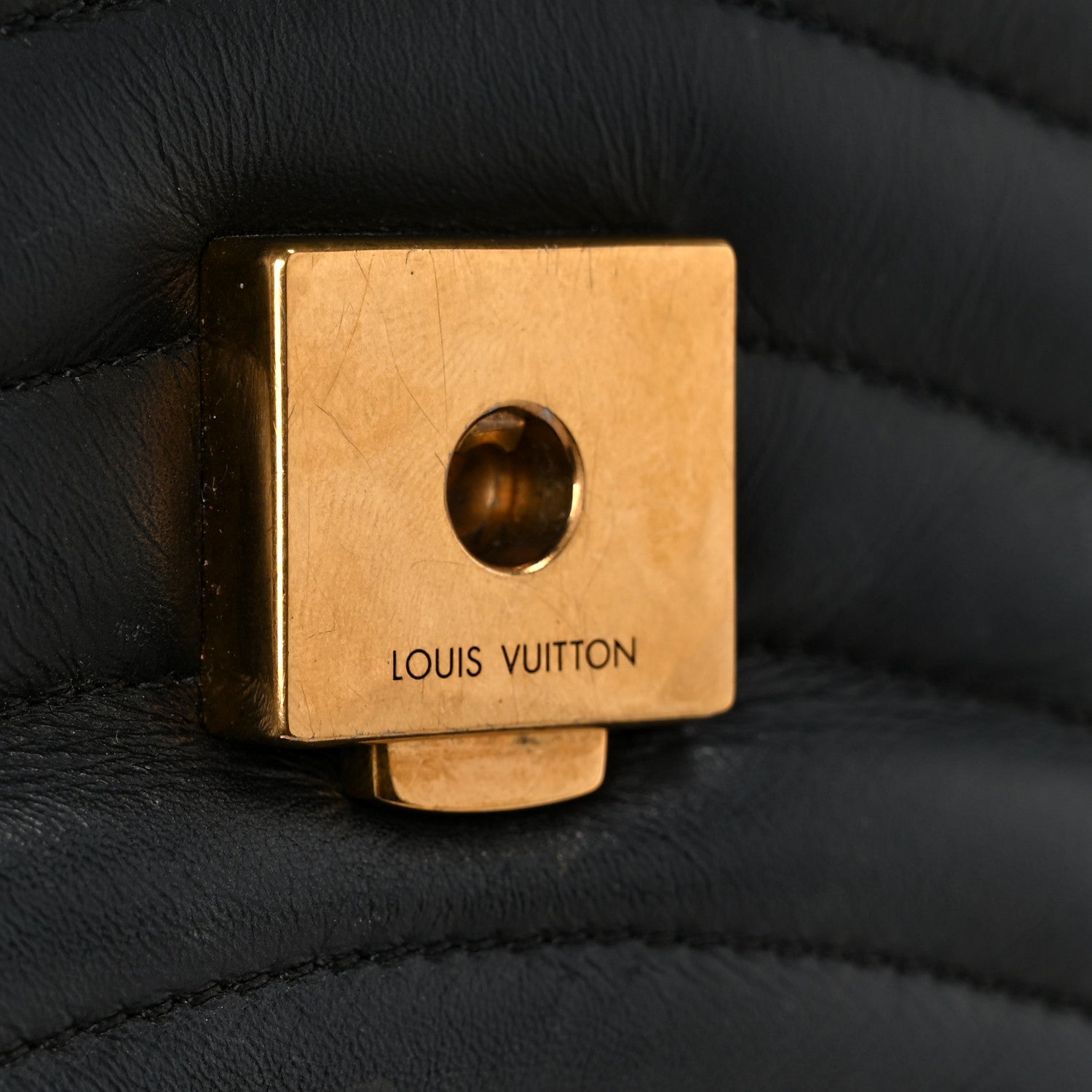 Louis Vuitton Calfskin New Wave Chain MM Black 8 of 12