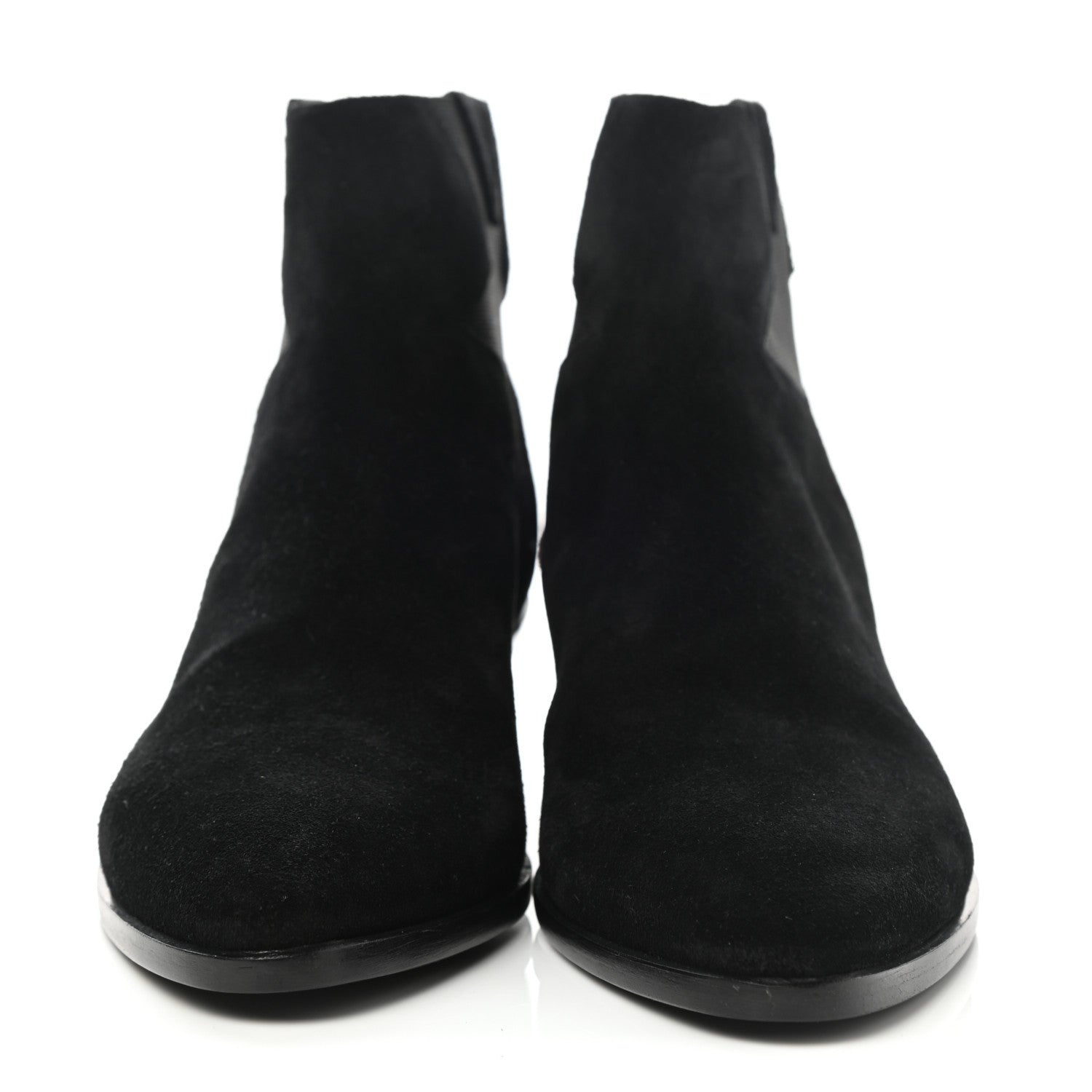 Saint Laurent Suede West 45 Chelsea Boots 37 Black 2 of 8