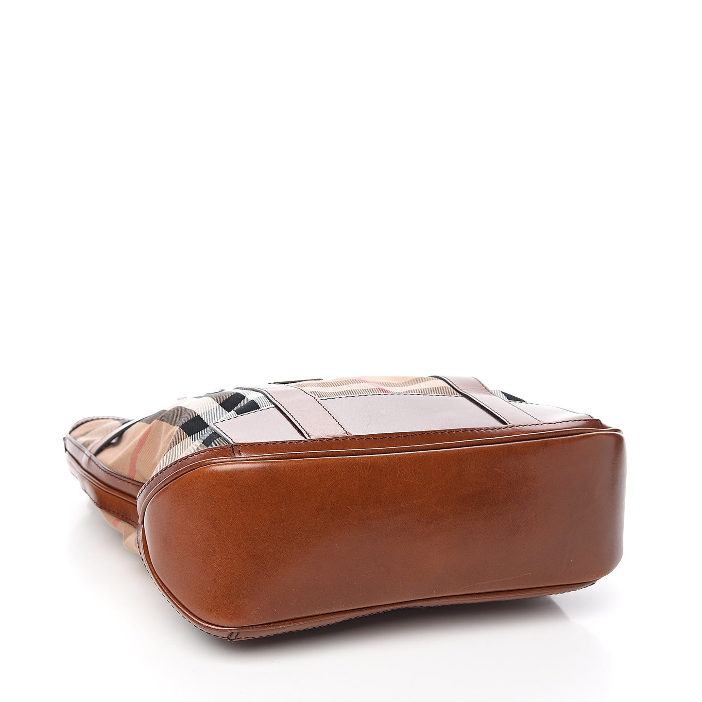 House Check Tote Dark Tan