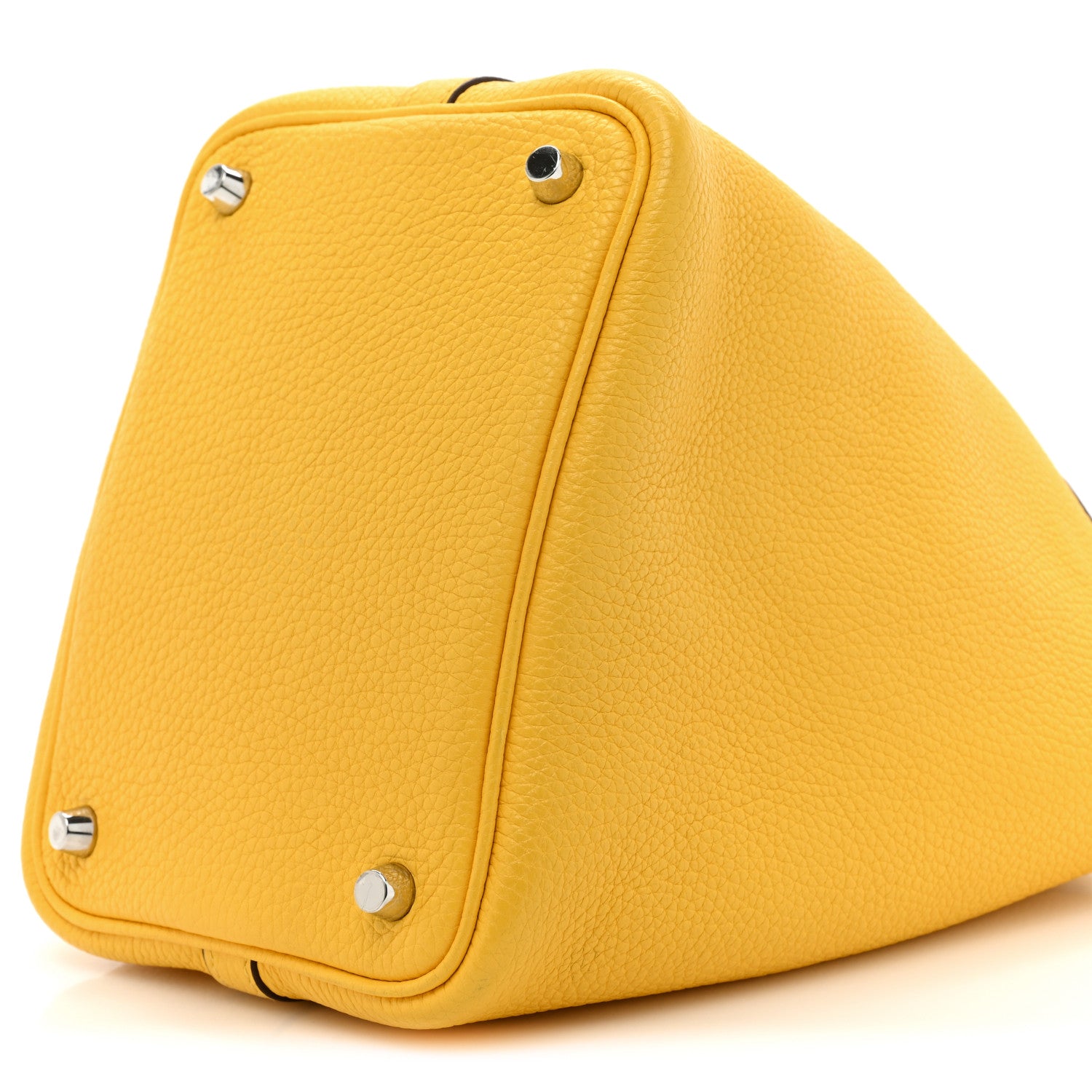 Hermes Taurillon Clemence Picotin Lock 18 PM Jaune De Naples 8 of 11
