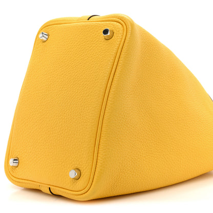 Hermes Taurillon Clemence Picotin Lock 18 PM Jaune De Naples 8 of 11